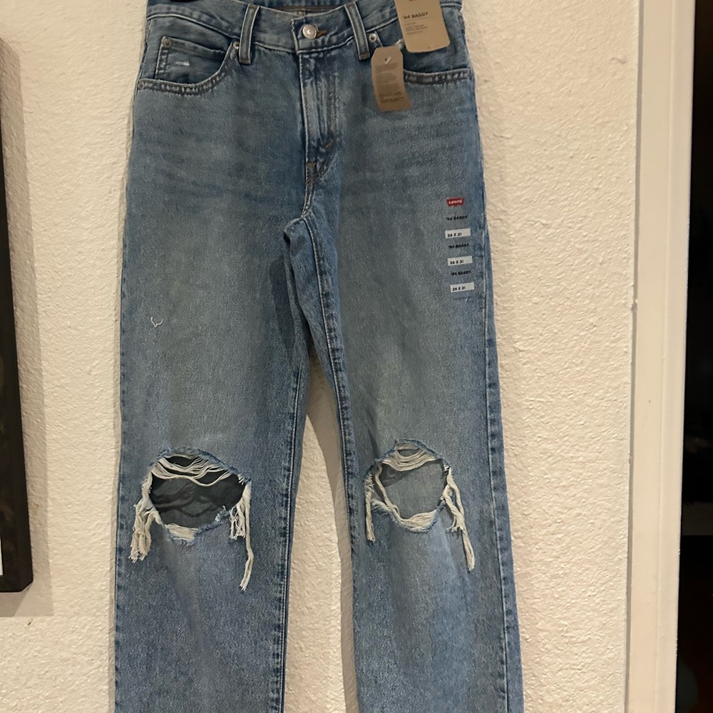 Ladies 94’ style baggy straight leg jeans (26)